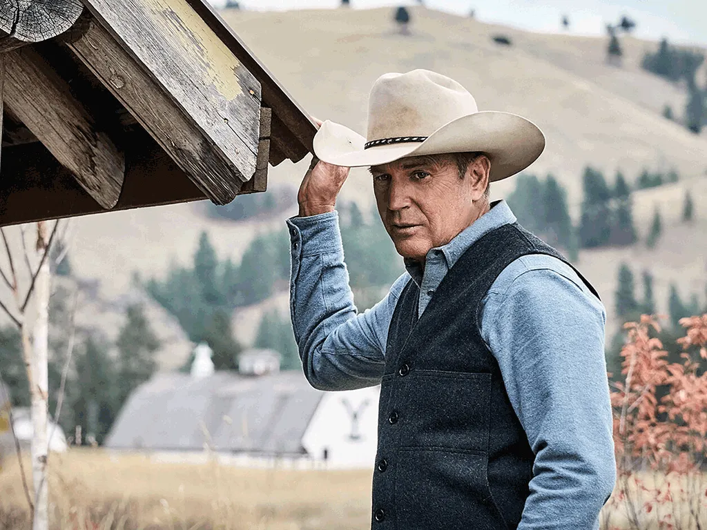 کوین کاستنر در نقش جان دانتون در سریال یلو استون